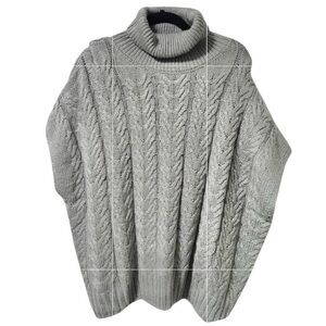 Splendid Abbott Short Sleeve Gray Grey Pullover Turtleneck Sweater S NWT NEW